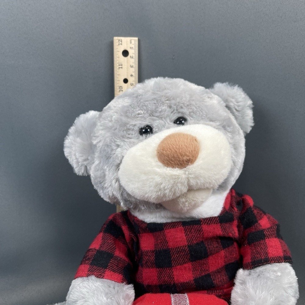 Sound N Light Bear Have Yourself Merry Little Christmas Animated Gray  VIDEO - Picture 3 of 16